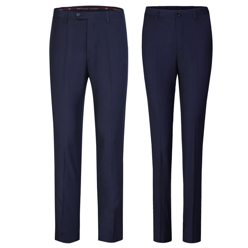 О продукте: Бесплатный банковский деловой костюм Брюки Мужские летние тонкие эластичные тонкие прямые повседневные Прямые повседневные западные брюки