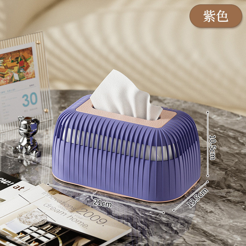 Caja de pañuelos de papel de alto valor facial, toallas de papel, bombeo de lujo ligero, forma hueca, caja de bombeo de escritorio, hogar con su propia Caja de bombeo de elevación