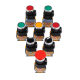 Flat button switch LA38-11ZS/LA38-11BN flat button self-resetting 22mm mushroom button