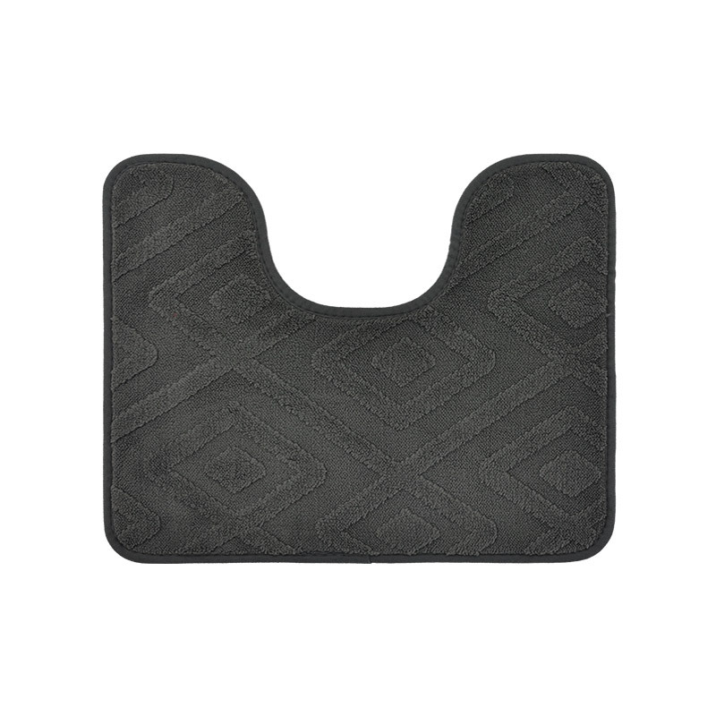 Nuevo Jacquard baño de peluche absorción de agua esterilla de suelo de color sólido antideslizante esterilla de baño baño puerta de ducha esterilla transfronteriza