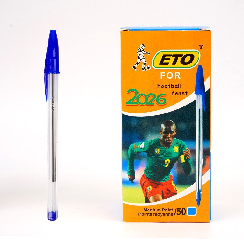 Pluma simple ABC / ETO / BIS bolígrafo de tapa tricolor opcional bolígrafo de escritorio exportación de comercio exterior
