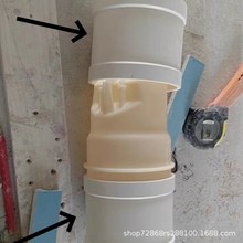 110PVC管道内置防臭器下水道止回阀防臭防返水防虫下水管止逆阀