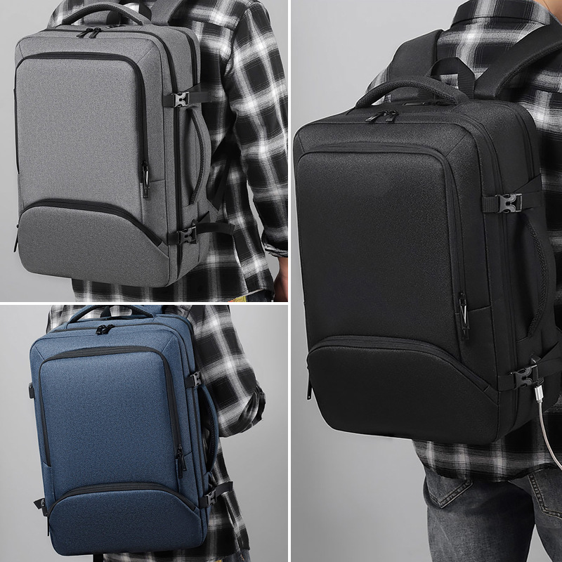 跨境双肩包防水电脑包大容量书包时尚旅行包通勤背包气垫减负包包