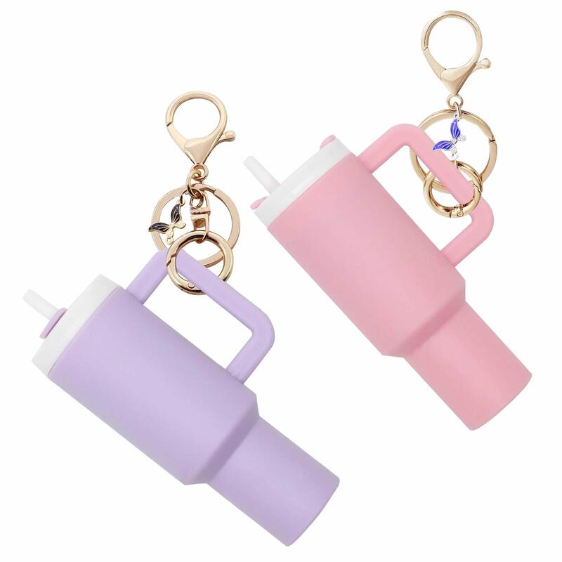 Alloy Oil Dripping Butterfly Mini Water Cup Keychain Etsy Cross-Border New Product Stanley Cup Accessories Stanley History