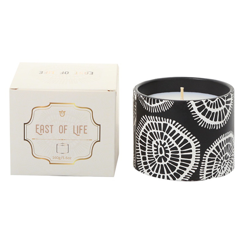 Nordic creativo color yeso alivio taza aromaterapia vela al por mayor personalizado mano regalo interior fragancia vela transfronteriza