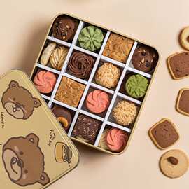 曲奇饼干包装盒雪花酥牛轧糖包装烘焙马口铁盒糖果糕点礼包邮批发