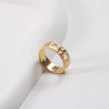 Ring stainless steel, 750 sample gold