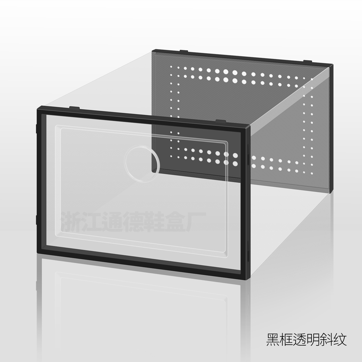 Caja de almacenamiento de zapatos transparente - Apertura lateral, gabinete para hogar, venta al por mayor, tamaño grande