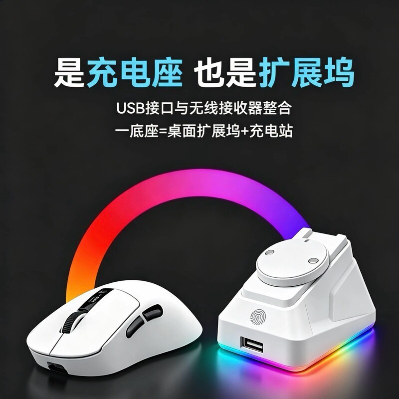 Mouse charging dock Gopu Wang 1st, 2nd, and 3rd generation Eagle Eye Zhuque stand charger, no charging module needed, just place and charge Mouse charging dock Gopu Wang 1st, 2nd, and 3rd generation Eagle Eye Zhuque stand charger, no charging module needed, just place and charge