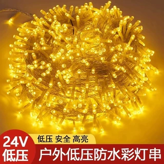 插电式满天星220v灯串灯光节小彩灯装饰景区装饰串灯星星灯串防水
