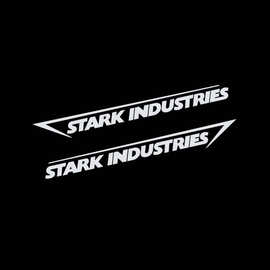 外贸汽车贴纸Stark Industries车身条纹贴纸钢铁侠JDM个性创意贴