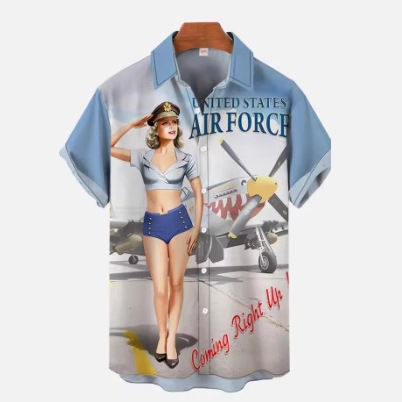 1980S Retro Poster Beauty Poster Girl Blonde Beauty 3D Printed Men's Short-Sleeve Shirt