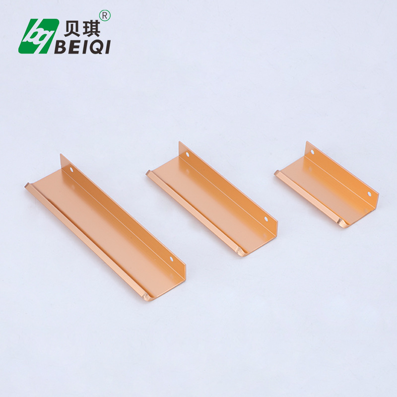 鋁合金拉手 家具櫥櫃把手 太空鋁拉絲金色把手 衣櫃鞋櫃啞黑拉手