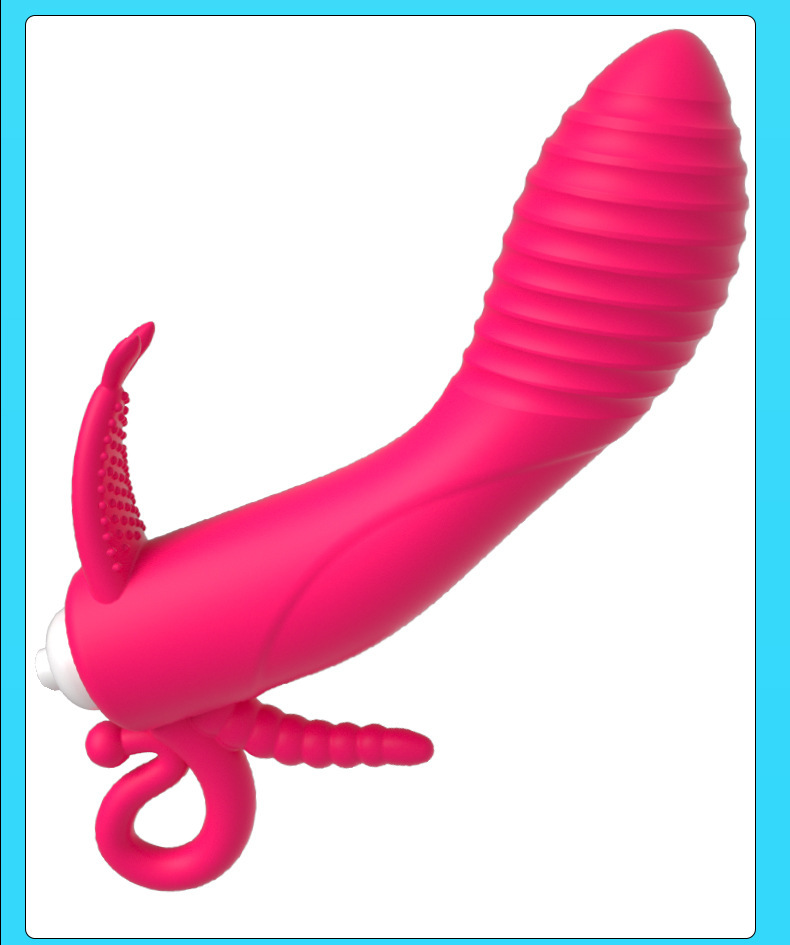 Jade Rabbit G-Spot Vibrator, Purple TPE Rabbit Massager for Women — detail image 13