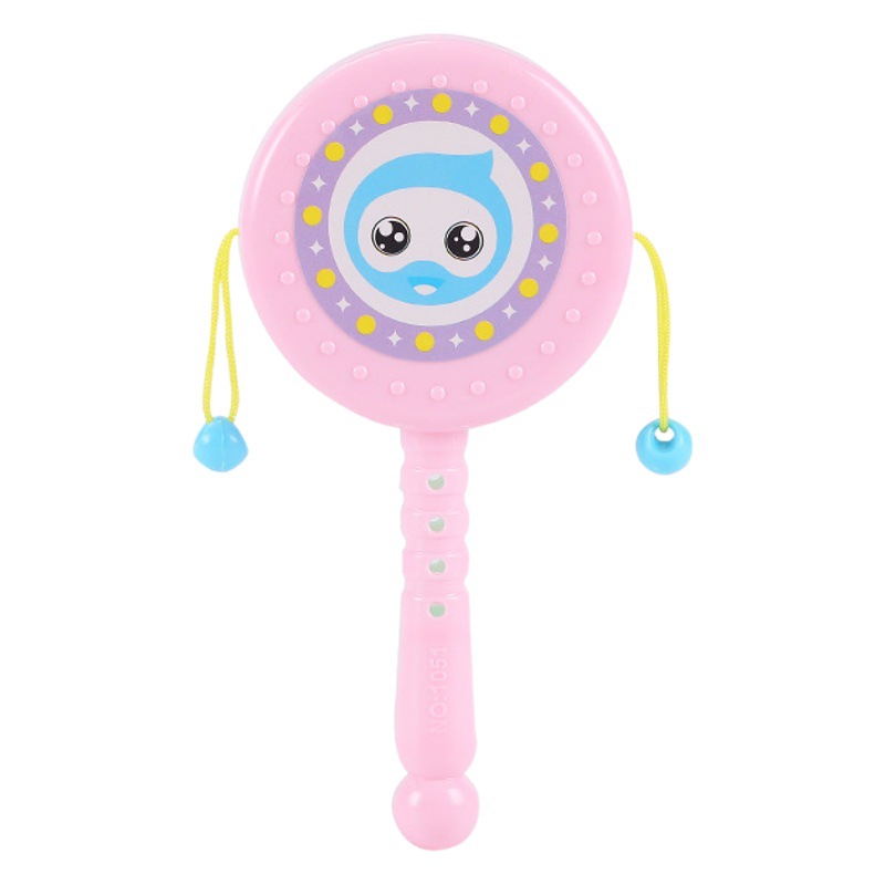 Baby Toys Can Bite Rattle Newborn 3 Months Baby Rattle Drum Puzzle Wave Drum 0-1 Years Old