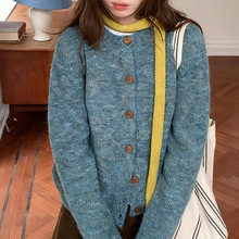 羊毛针织细窄围巾女冬季高级感纯色毛线护颈围脖韩系百搭学生批发