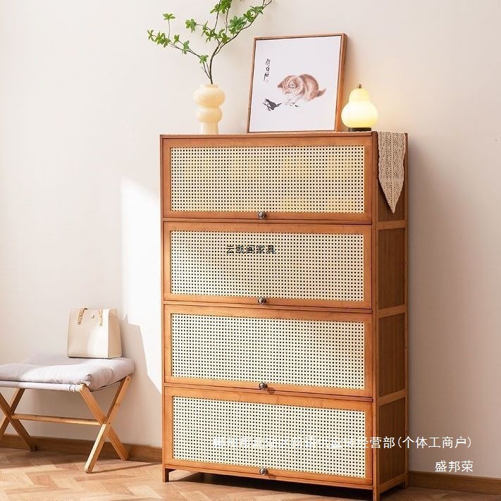 Fábrica directa puerta doméstica almacenamiento interior de gran capacidad ahorrar espacio gabinete de zapatos simple a prueba de polvo dormitorio de alquiler de vivienda