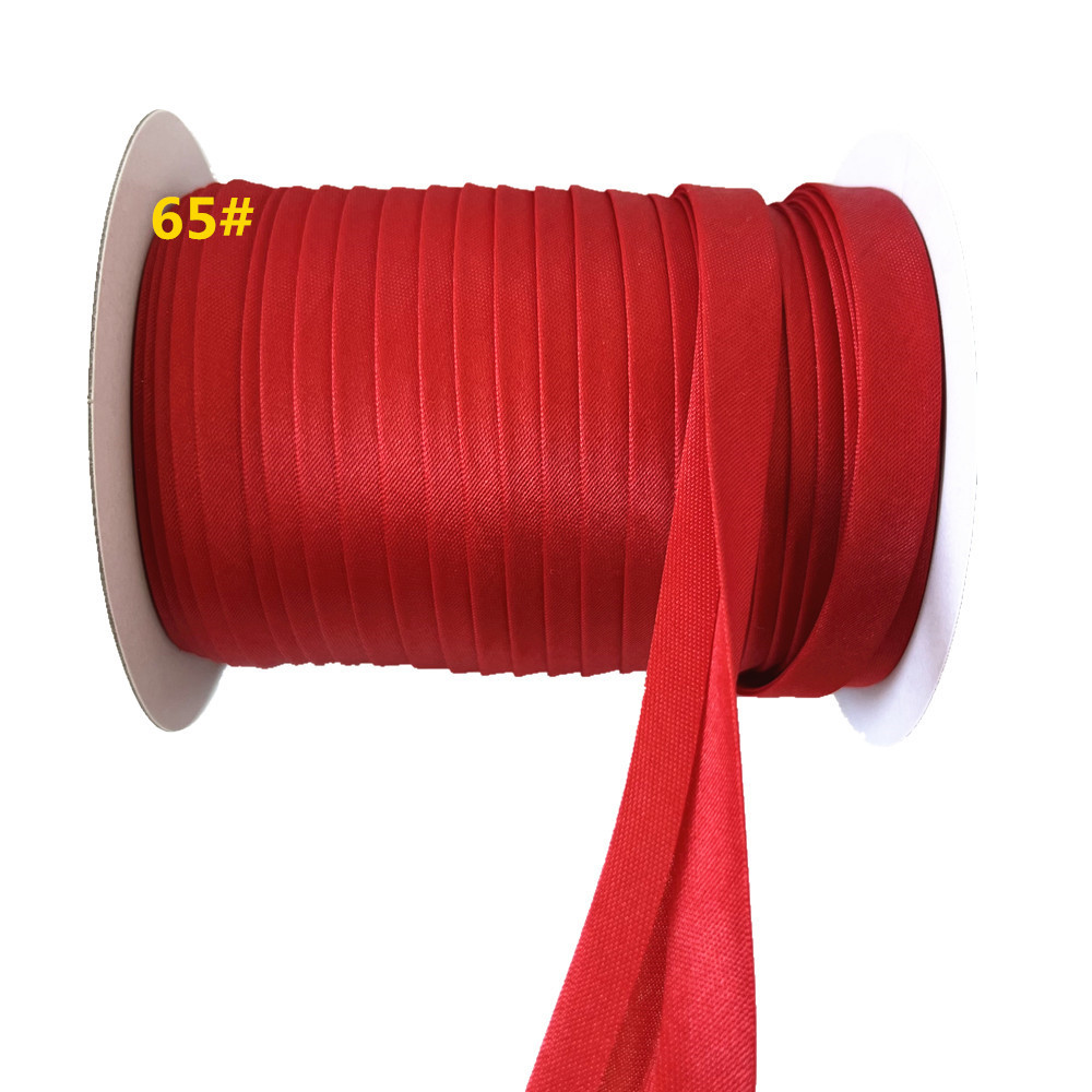 12MM 새틴 4 배 광택 테두리 벨트 의류 CHEONGSAM 압연 테두리 벨트 홈 섬유 압연 테두리 스트립 50 미터