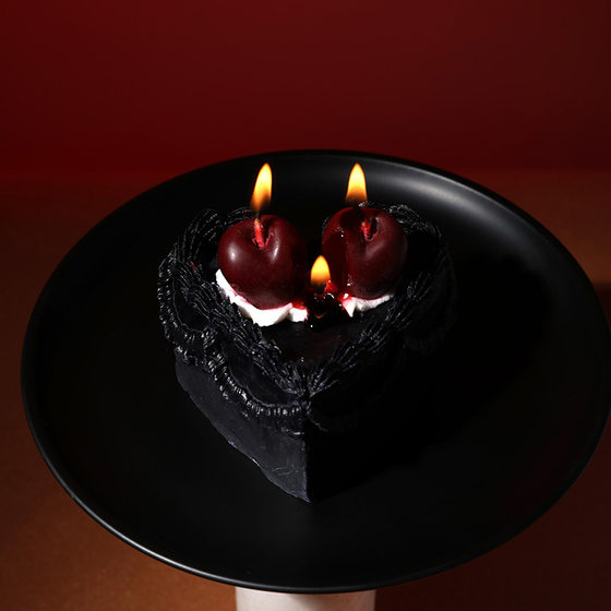 Vintage Cherry Cake Aromatherapy Candle Accompanying Gift Photo Props ins Style Birthday Gift Fragrance Low Temperature Wax