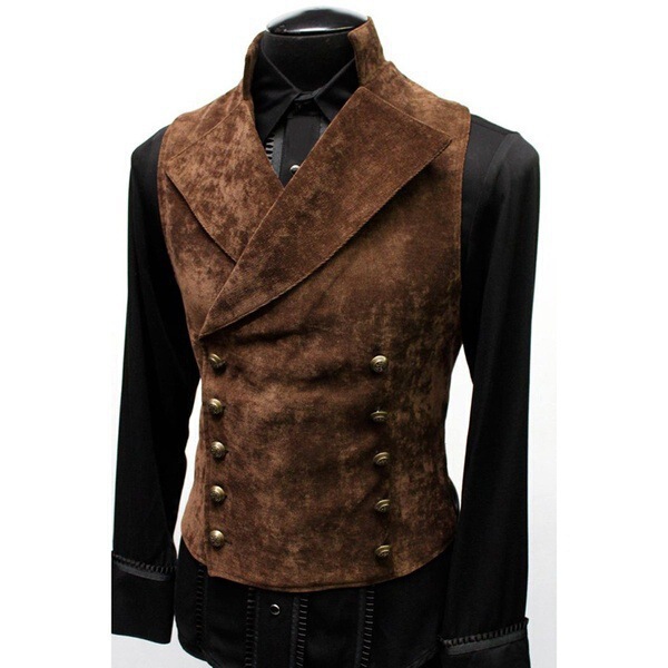 2024 Foreign Trade Autumn and Winter Men's Cross-border Wish Trendy Korean Suit with Vertical Collar Suede Double-breasted Jacket Vest 2024 Foreign Trade Autumn and Winter Men's Cross-border Wish Trendy Korean Suit with Vertical Collar Suede Double-breasted Jacket Vest