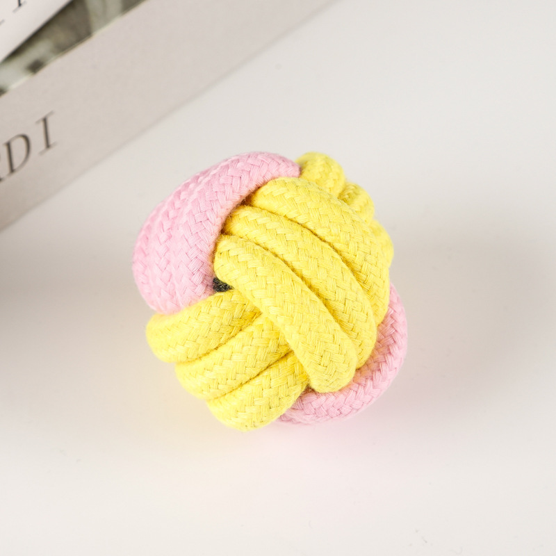 Amazon se especializa en juegos de juguetes para mascotas, cuerda de algodón Macron, molares, juguetes para perros resistentes a morder, bolas de juguetes para mascotas al por mayor