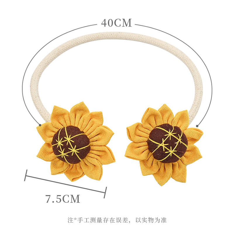 귀여운 꽃 커튼 넥타이 쌍은 구부러질 수 있는 창의적인 보관 버클 바인딩 로프 홈 장식 장식