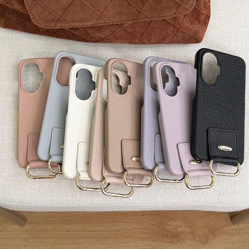 Suitable for Xiaomi 17P Mobile Phone Case 15t Carabiner Mate70P Huawei P80 Redmi 15C Leather Note15Pro