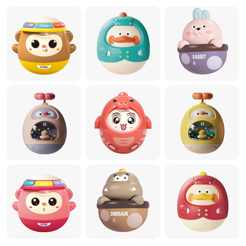 Hot sale baby dumbbell juguetes 0 - 1 años de edad bebé campana incorporada muñeca asiente campana tranquilizadora agarre juguetes