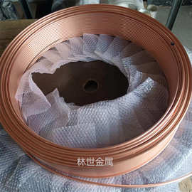 T2紫铜管厚簿壁红铜毛细管TP2空调盘管零切铜管扩口折弯抛光电镀