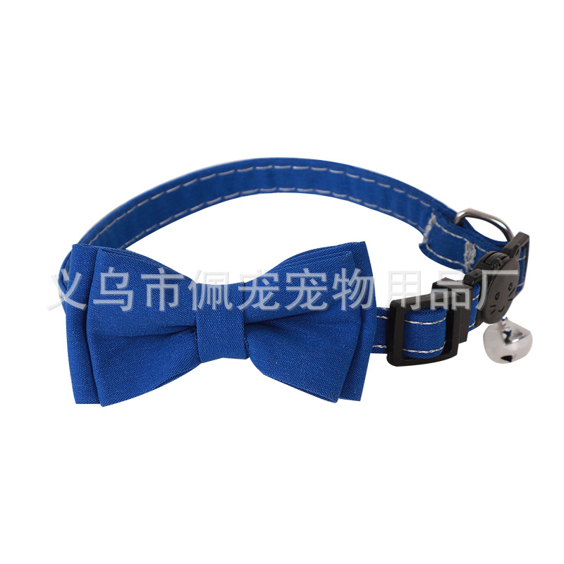 Pei Pei nuevo collar de mascotas, collar de gato de color sólido con collar de gato de moda