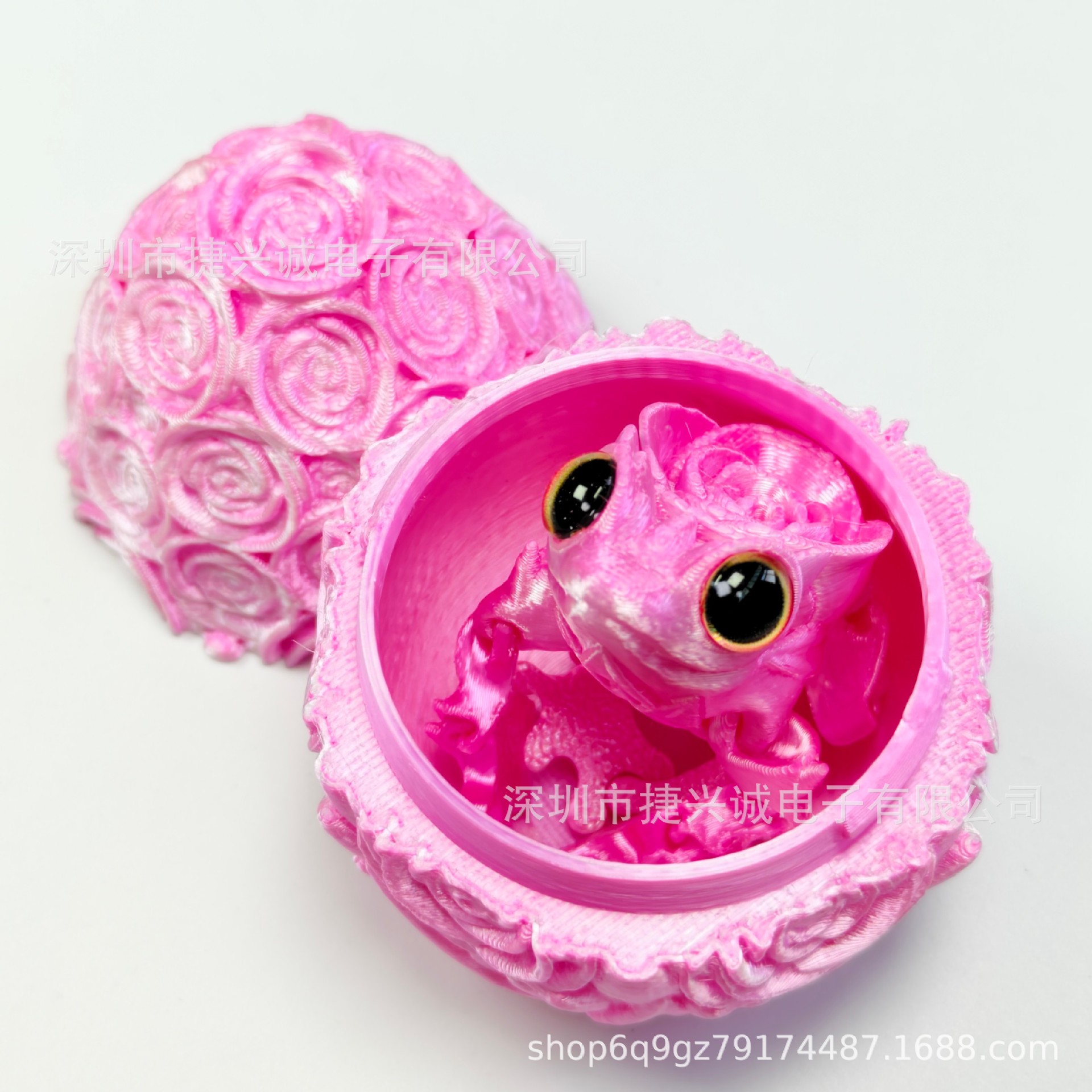 핑크와 화이트 계란 세트