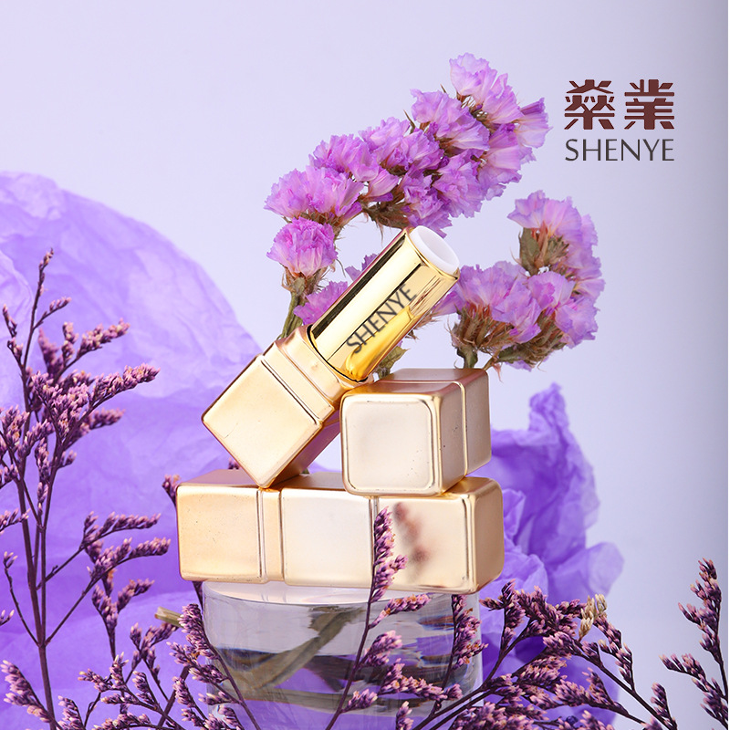 燊业 唇膏管试用装小样瓶分装瓶  现货diy亮黑方形9mm口红管空管