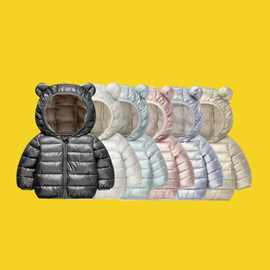 2025儿童春秋冬新款纯色羽绒棉服男女童糖果洋气童装棉衣外套百搭