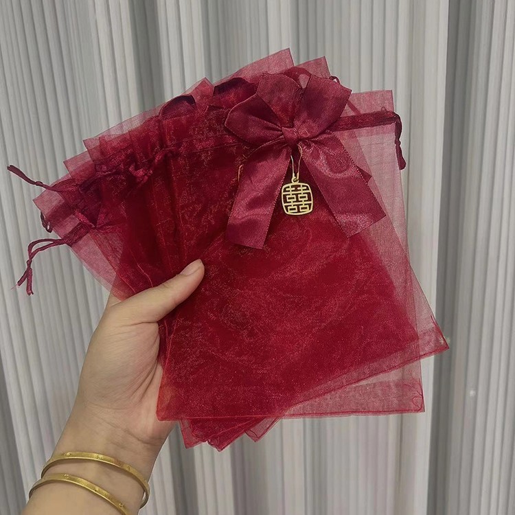 现货直发喜糖袋子结婚专用纱袋婚礼装糖袋子网纱瓜子花生支持代发|undefined