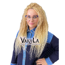白人巴西假发辫子化纤钩针BrazilianBraid非洲28inch卷发长卷发
