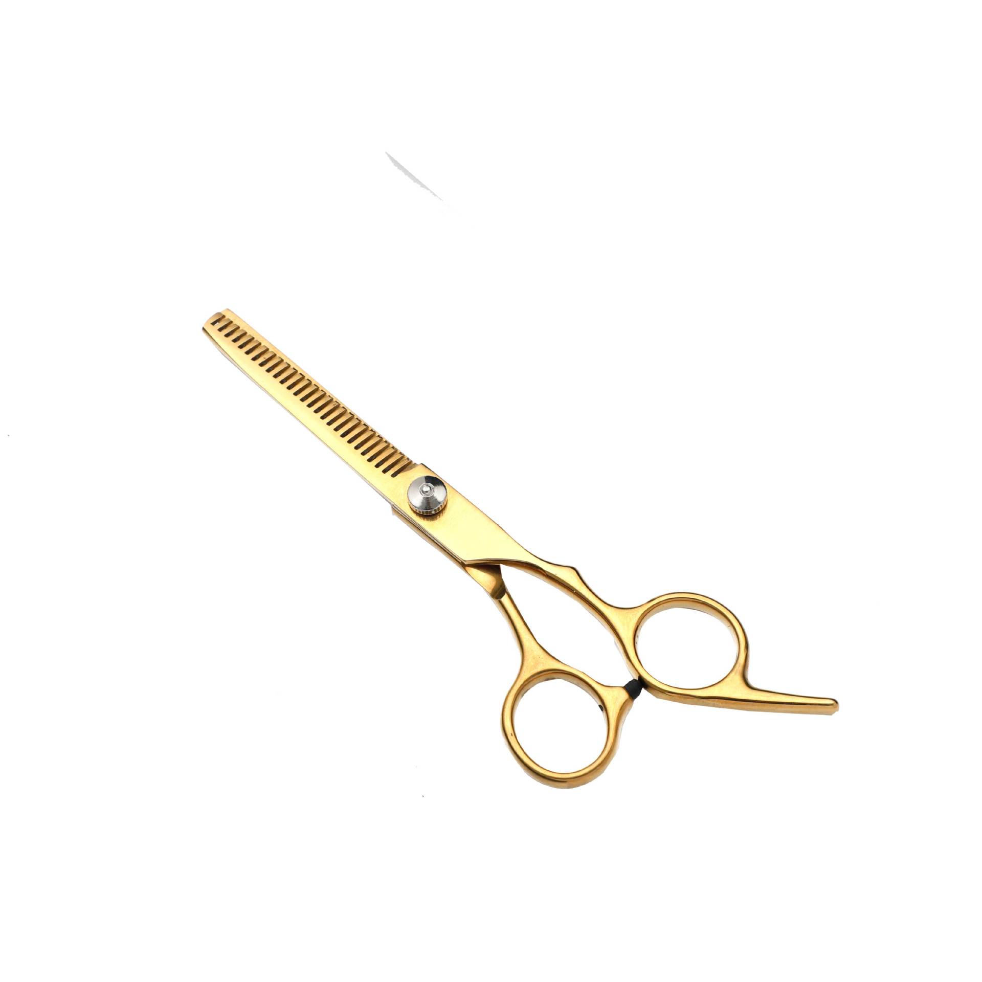 Tijeras de peluquería de acero inoxidable, juego de tijeras de peluquería de oro negro de 6 pulgadas, tijeras planas, tijeras de adelgazamiento, tijeras de corte