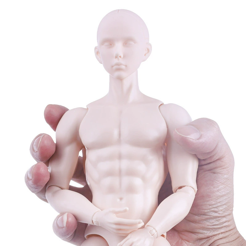 6 points male doll with plain head model BJD body soldier toy sports muscle body large size movable beauty 13 joints