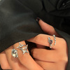 Fashionable one size ring, brand accessory, Korean style, internet celebrity