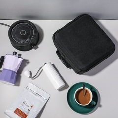 摩卡壺收納包手搖磨豆機收納盒咖啡器具收納盒子戶外便攜收納包