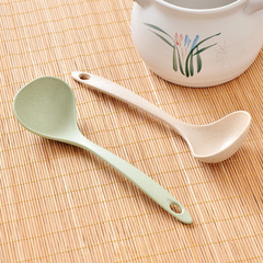 Wheat straw soup spoon household long handle porridge spoon kitchen plastic kitchen utensils thickened large porridge spoon