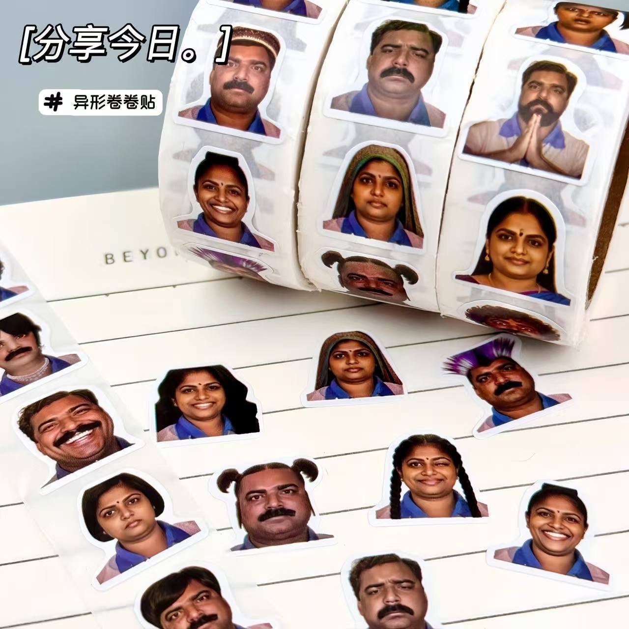 Roll stickers-indian impression [1.9cm/300 stickers