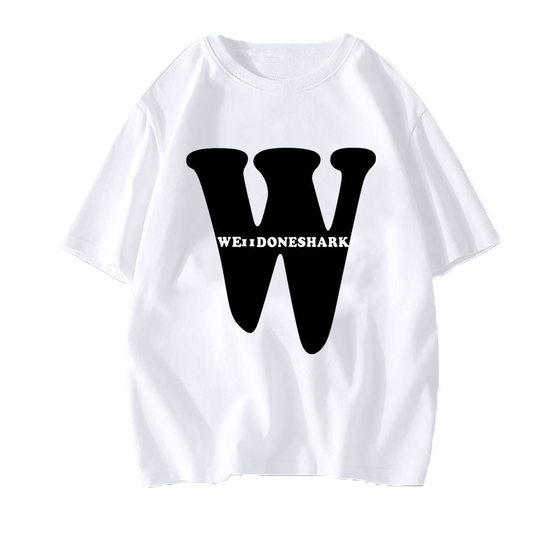 2023 Heavy Short-sleeved T-shirt Men's and Women's National Fashion Design Printed Couple's Summer Loose Top T-shirt for Women