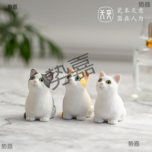 Cat Jingdezhen Ceramic Desktop Ornaments Cute Creative Japanese Decoration Car Car Interior Birthday