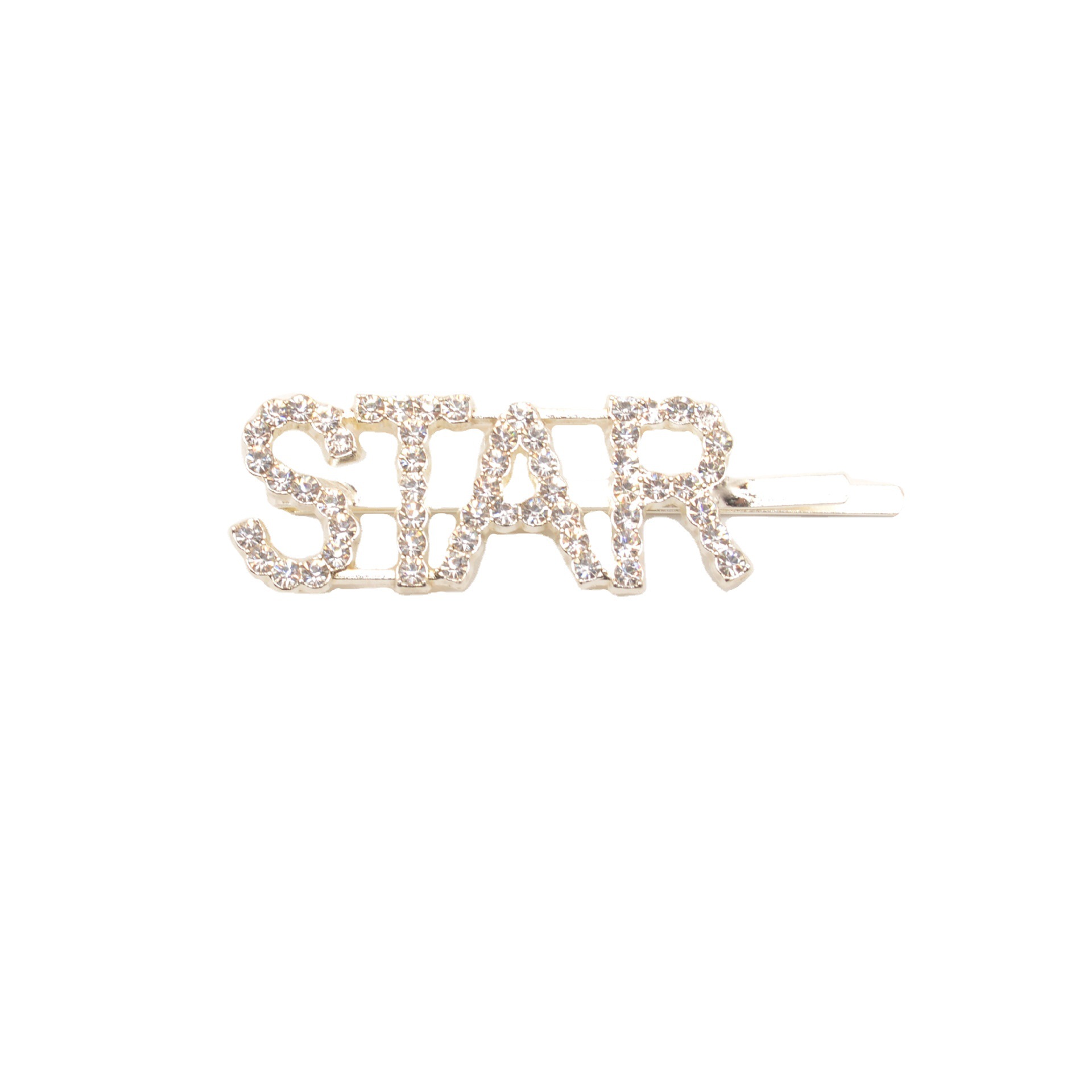 English Alphabet Hairpin Rhinestone Bangs Clip