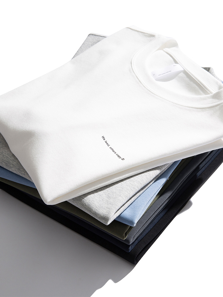 IZEXX estilo americano 300g de color sólido pesado de manga corta Camiseta de los hombres de la marca de moda suelta verano todo partido camisa de fondo más tamaño superior