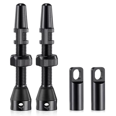 Bicycle Vacuum Valve Set of valve - 40mm-black-4-piece-suit