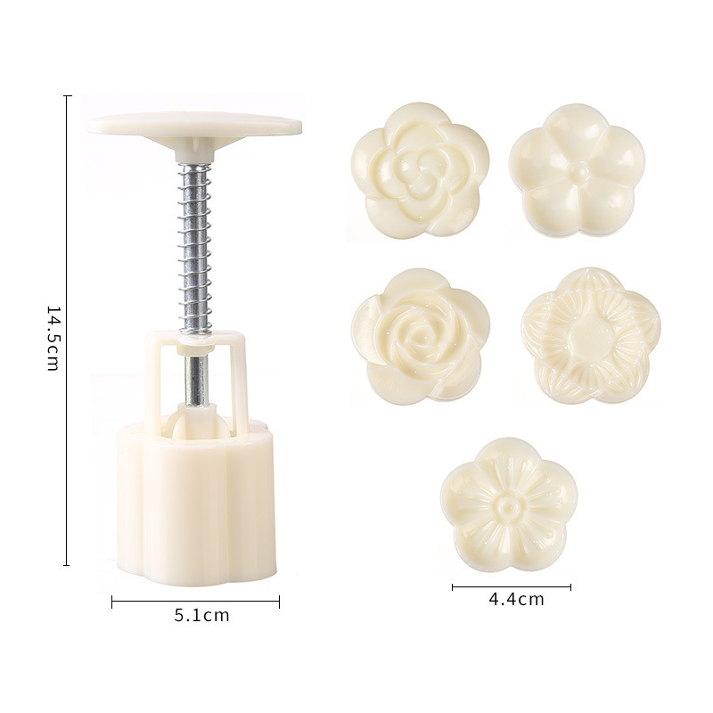 新しい中秋の花形の月餅の鋳型の製作の模型の印具の氷の皮の緑豆の餅の菓子の手は家庭の焙煎して磨きます。|undefined