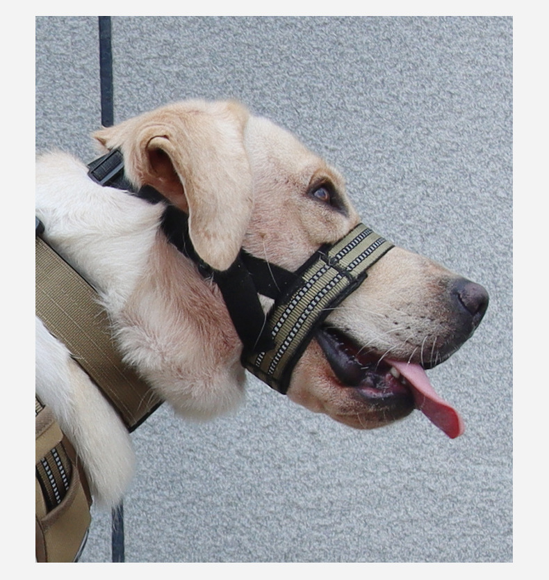Adjustable Tactical Dog Muzzle Anti-bite Pet Mask For Large Dogs_voghion.com