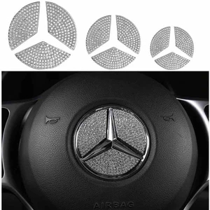 Yeni Mercedes-Benz C/E/A-class GLK/GLA/CLA/GLC Sükan Almaz Loqo Stikerləri