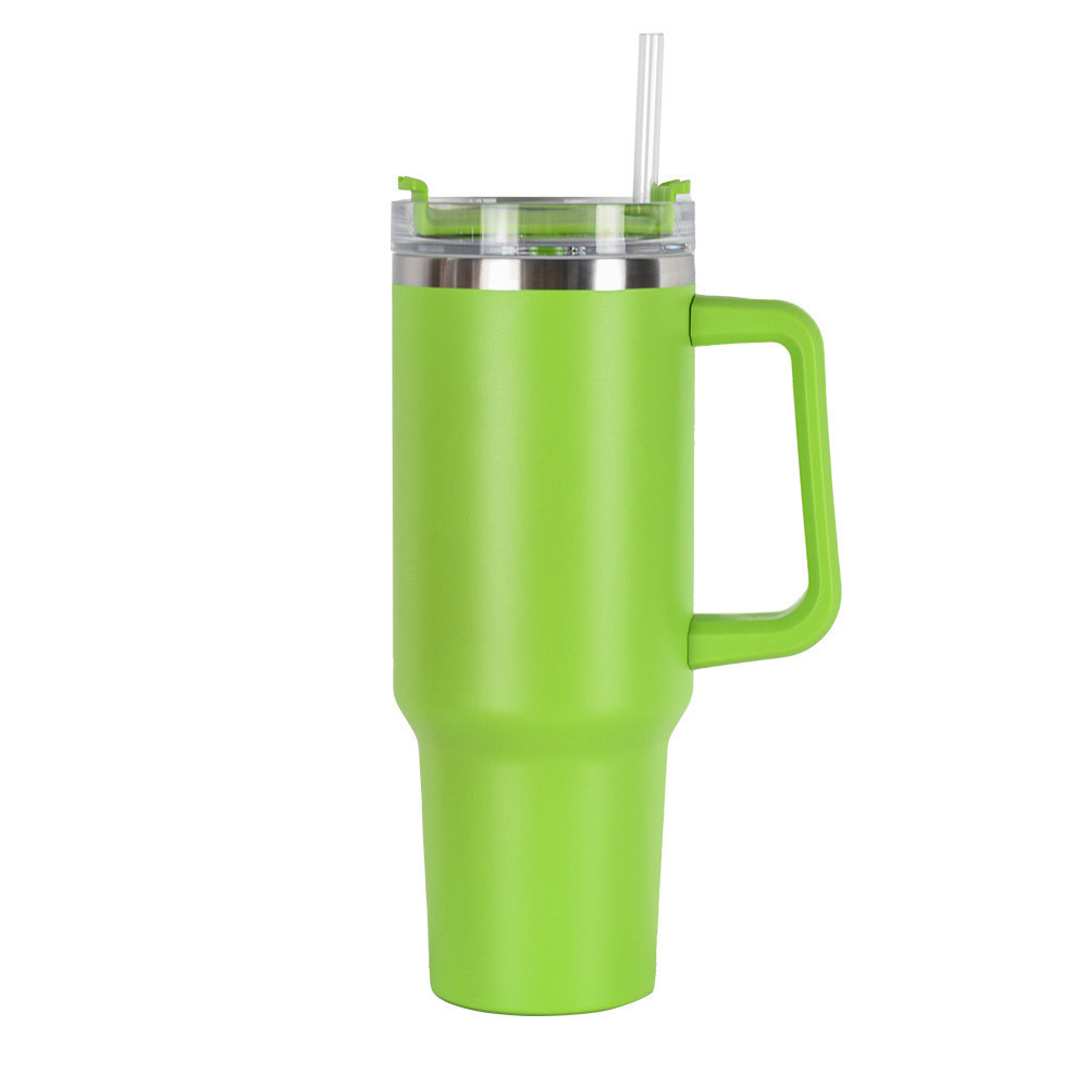 Transfronterizos al aire libre 40oz taza de hielo de acero inoxidable taza de paja de doble capa portátil de automóvil taza de calor comercio exterior venta al por mayor
